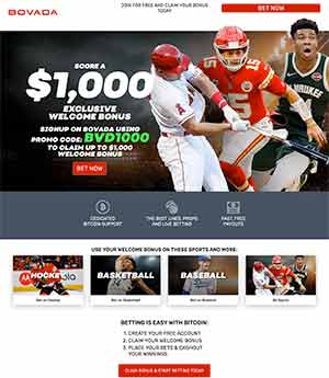 Screenshot Bovada Sportsbook